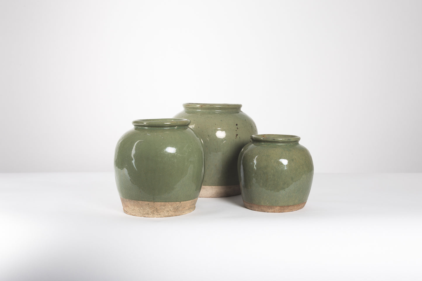 Vintage Pots, Dusty Green