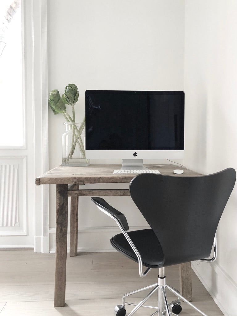 Vintage Elm Table, Square