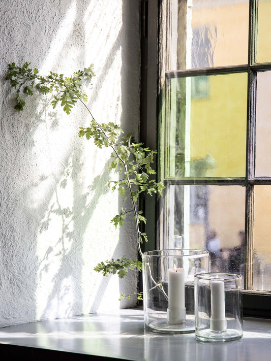 Glass Candleholders