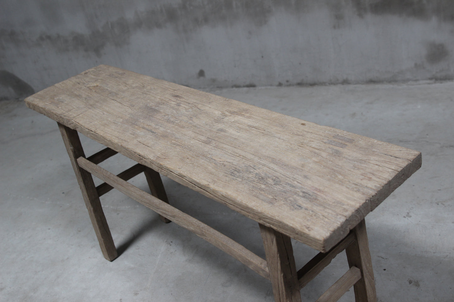 Console Table, Light Elm Wood