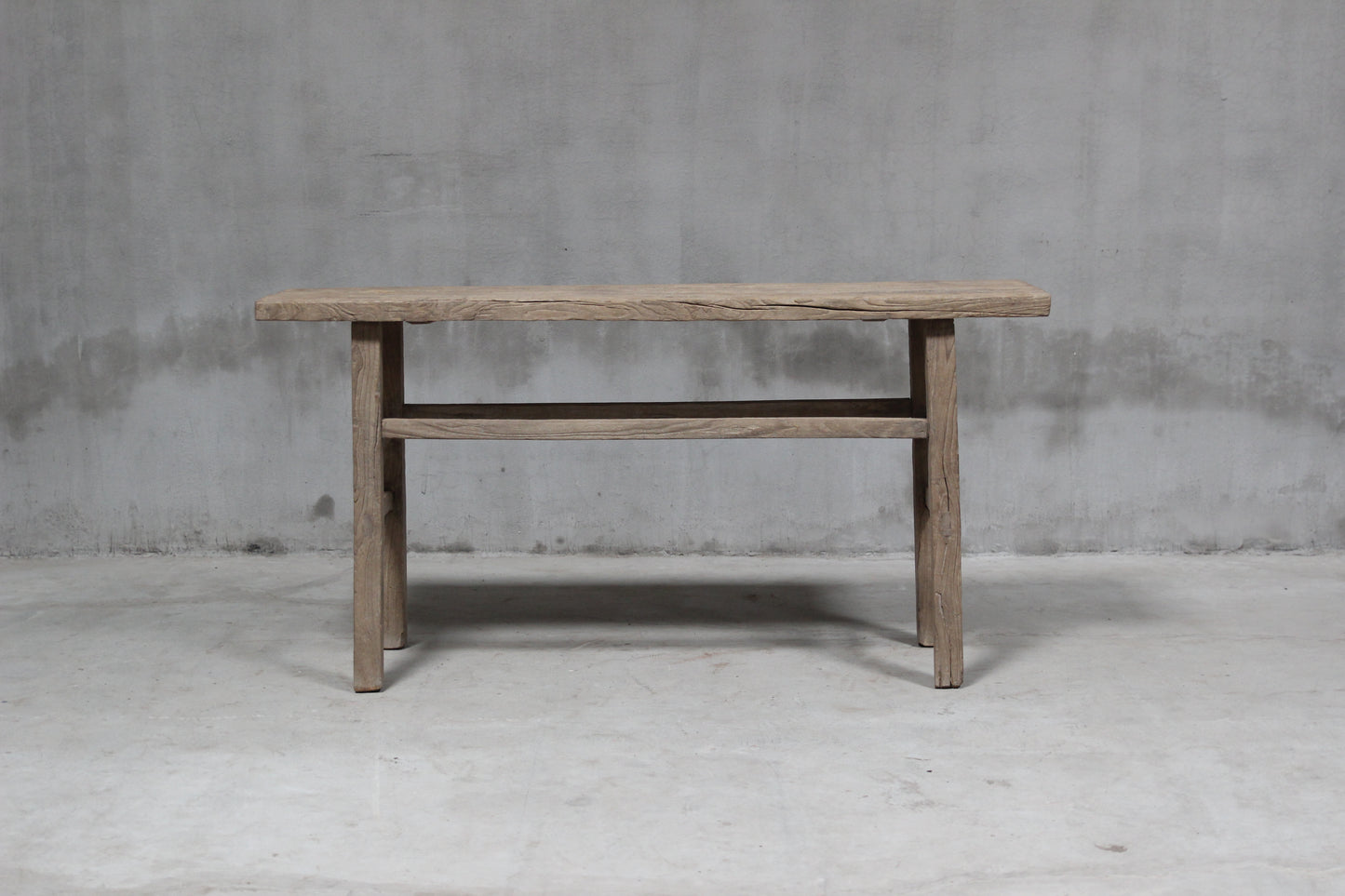 Console Table, Light Elm Wood