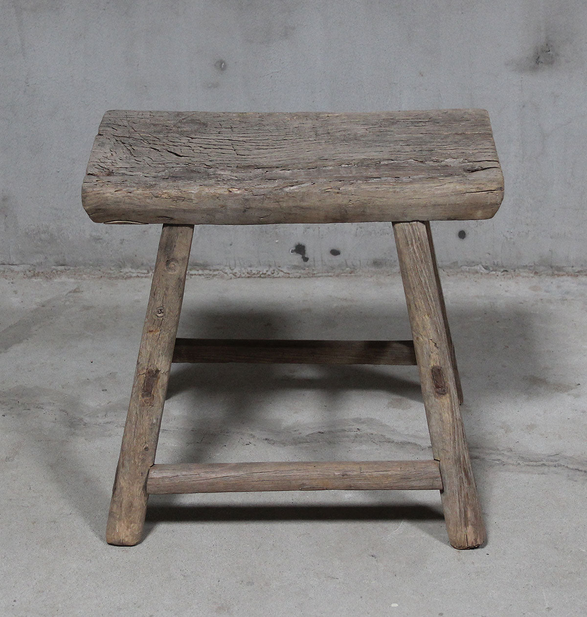 Vintage Stool, Rectangular Seat