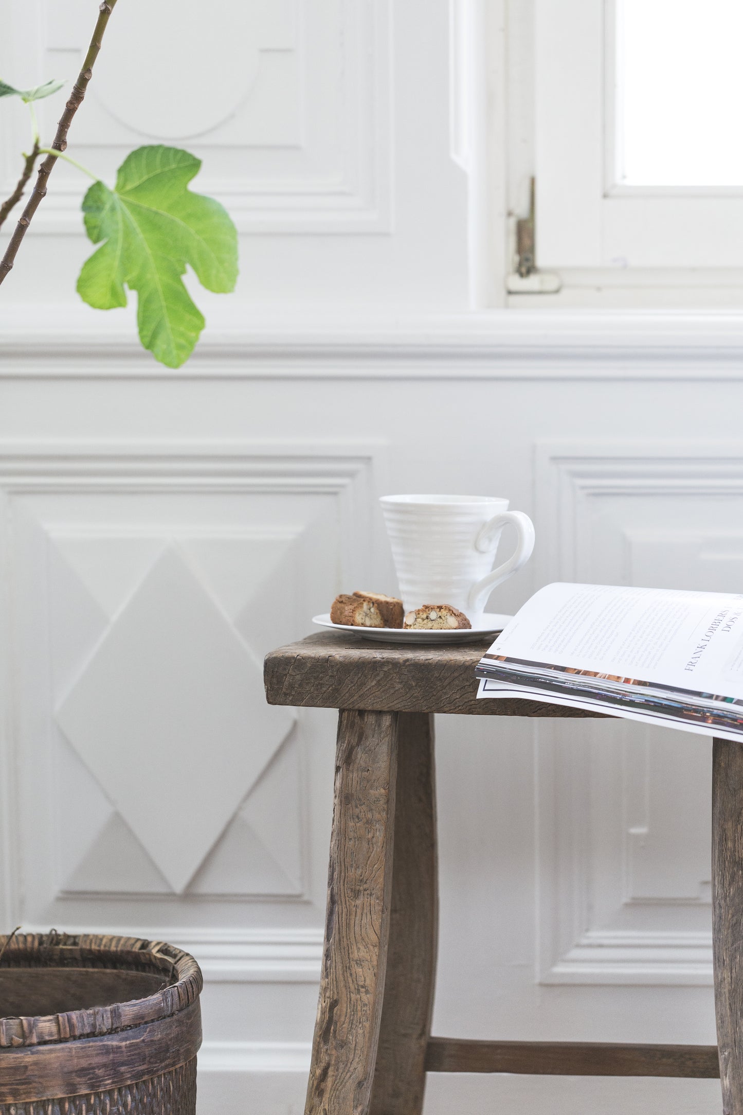 Vintage Stool, Rectangular Seat