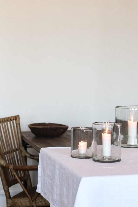 Glass Candleholders
